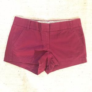 J. Crew Chino Shorts in Plum Purple - Size 6